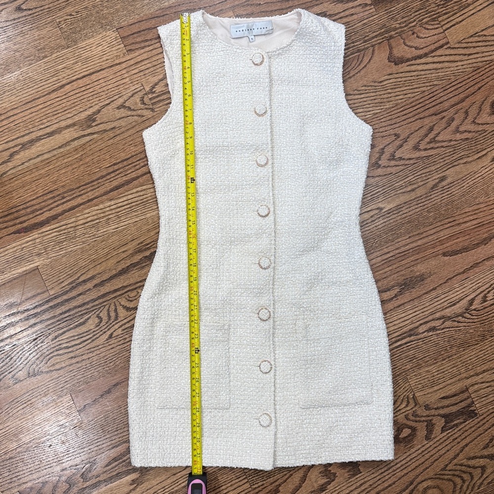 Endless Rose Sleeveless Tweed Mini Dress Size S - Picture 11 of 12